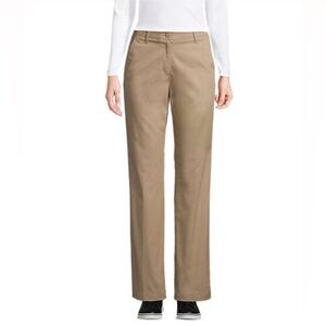 Lands' End Women's Straight Leg Khaki Chino Pants size 10 NWT